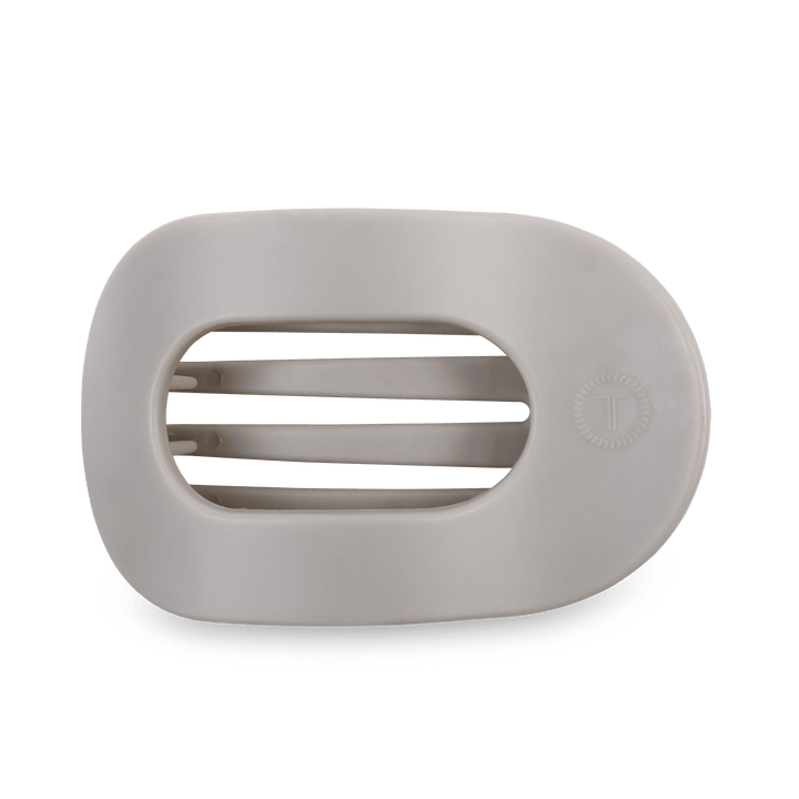 Teleties Large Flat Clip SILVER FLAMES