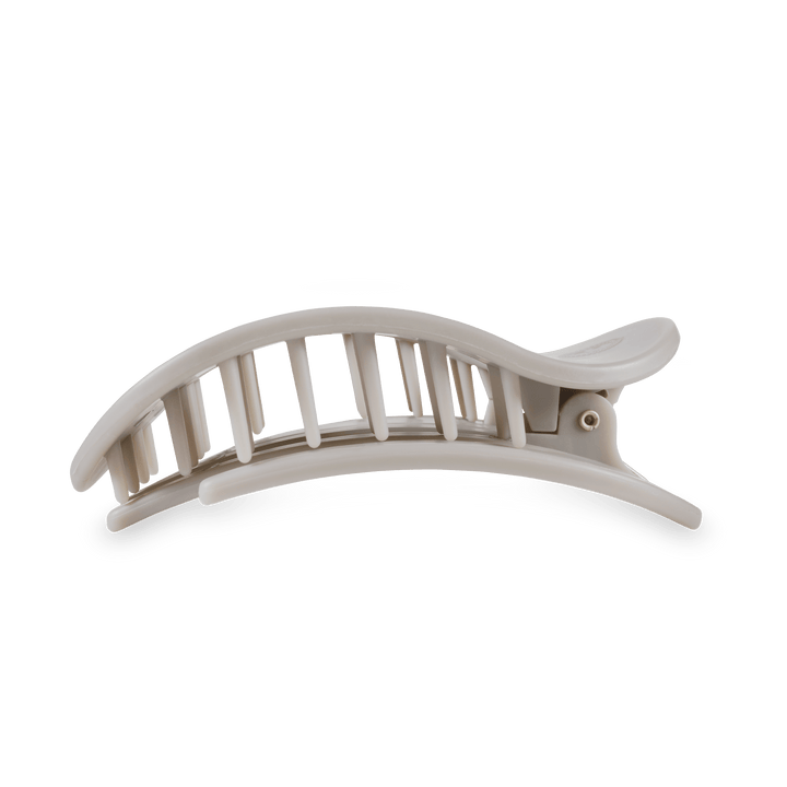 Teleties Large Flat Clip SILVER FLAMES