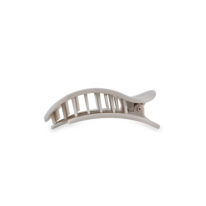 Teleties Small Flat Clip SILVER FLAMES