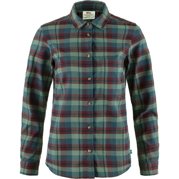 Fjallraven W LS Singi Shirt PORT/PATINA GREEN
