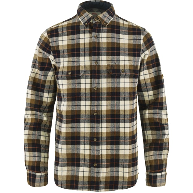 Fjallraven M Singi Heavy Flannel Shirt CHALK WHITE/DARK NAVY