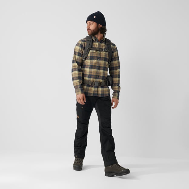 Fjallraven M Singi Heavy Flannel Shirt CHALK WHITE/DARK NAVY