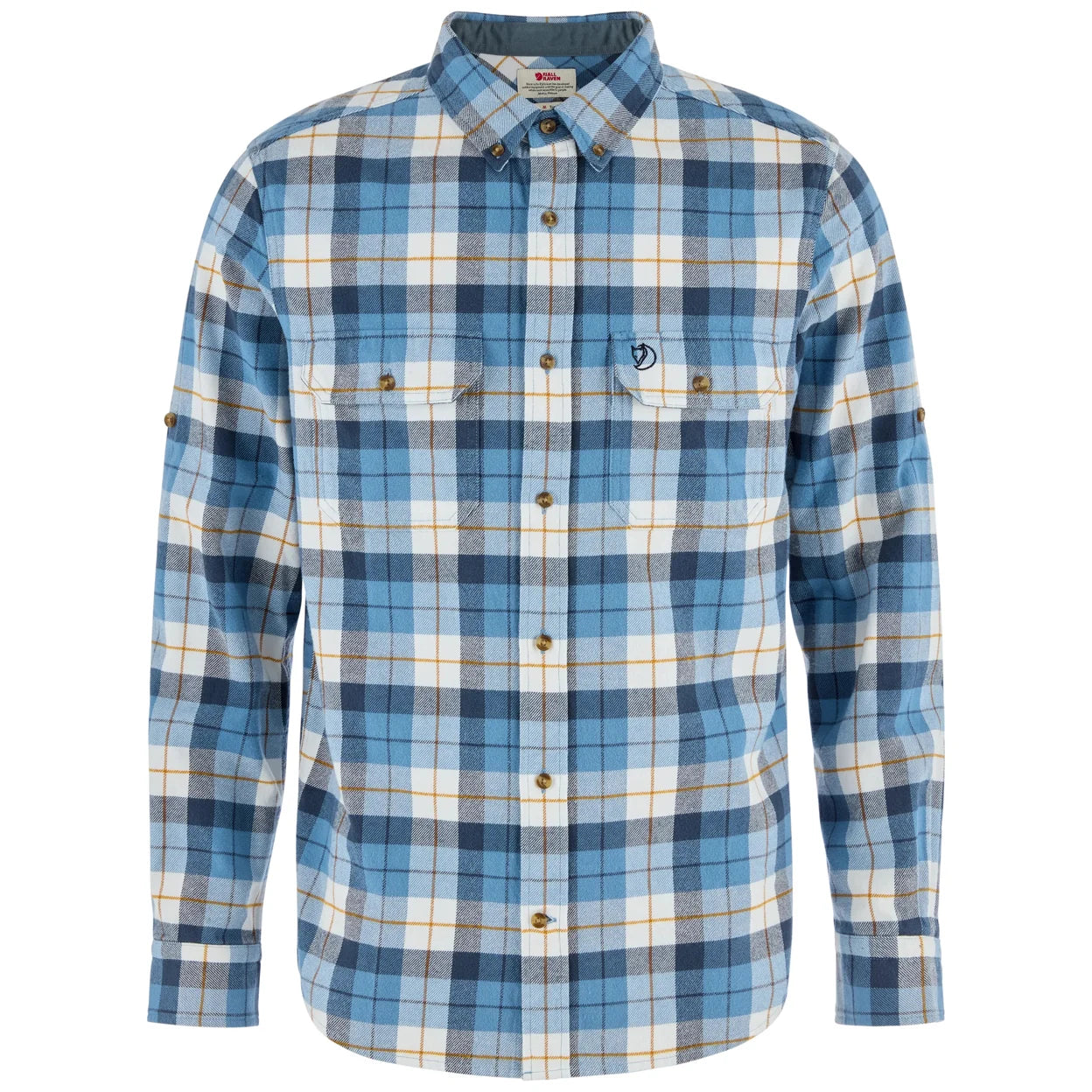 Fjallraven M LS Singi Heavy Flannel Shirt DAWN BLUE / EGGSHELL