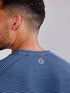 Tasc M SS Carrollton Mini Stripe Tee CLASSIC NAVY/HEATHER/TROPICAL BLUE