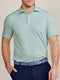 Tasc M Cloud Polo Air Stripe KIWI HEATHER / POLAR HEATHER