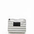 ALOHA Collection Pinstripe Small Pouch BLACK ON WHITE