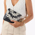 ALOHA Collection Plumeria Lei Small Pouch SANDSTONE ON BLACK