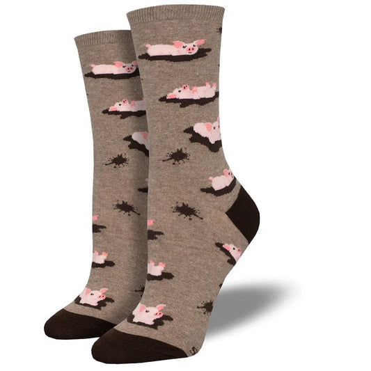 Socksmith W Pig Out BROWN HEATHER