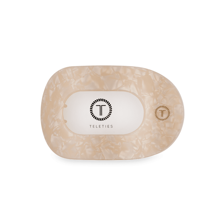 Teleties Medium Flat Round Hair Clip SOFT SURF