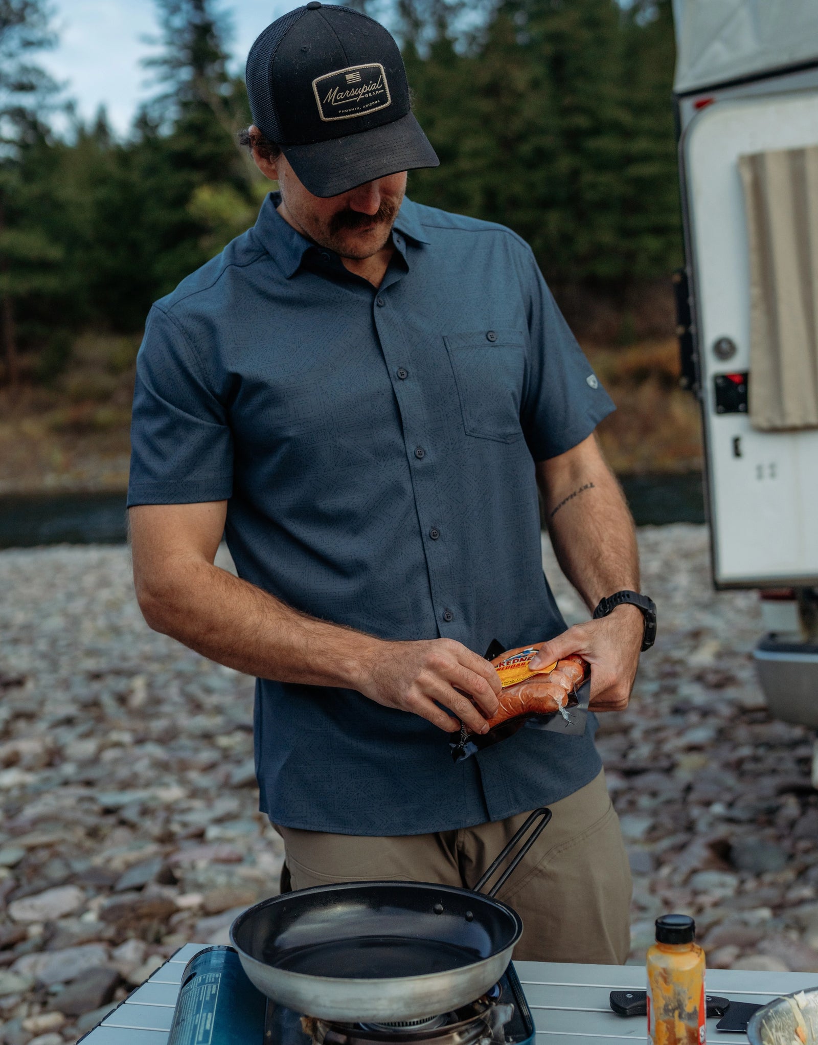 KUHL M SS Persuadr Shirt MIDNIGHT TIDE