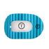 Teleties Large Flat Round Clip SPLASH ZONE