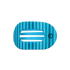 Teleties Medium Flat Round Clip SPLASH ZONE