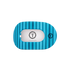 Teleties Medium Flat Round Clip SPLASH ZONE