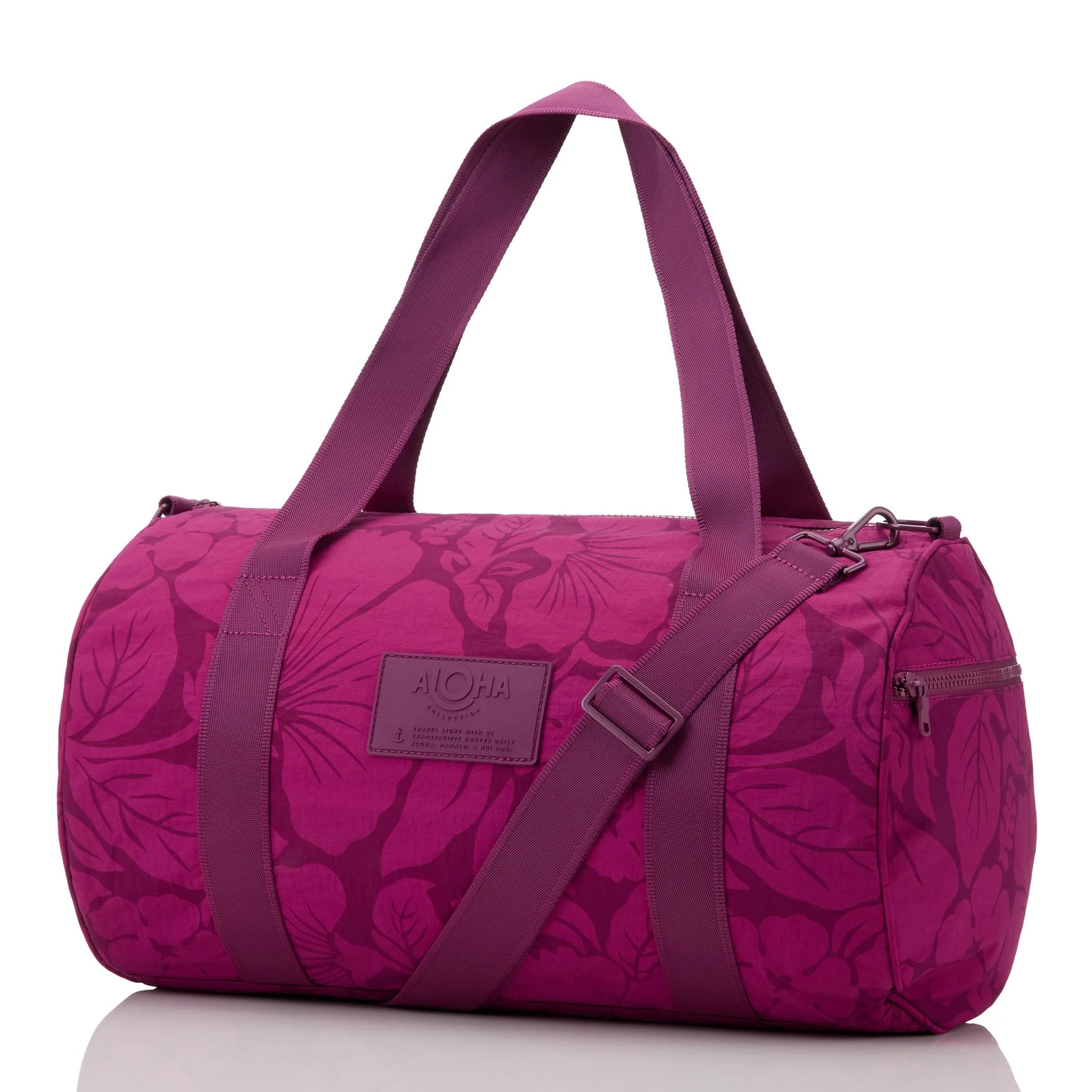 ALOHA Collection Heipua Keep It Light Sporty Duffle Bag PLUM