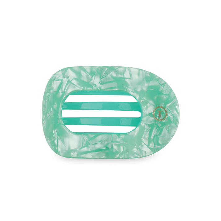 Teleties Medium Flat Round Clip SPRING SPLASH