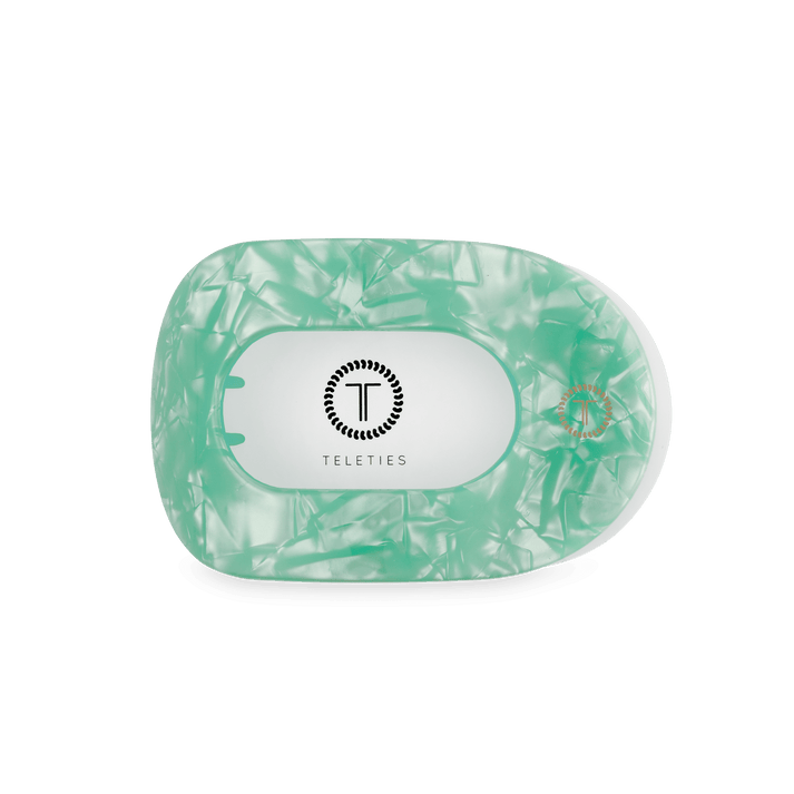 Teleties Medium Flat Round Clip SPRING SPLASH