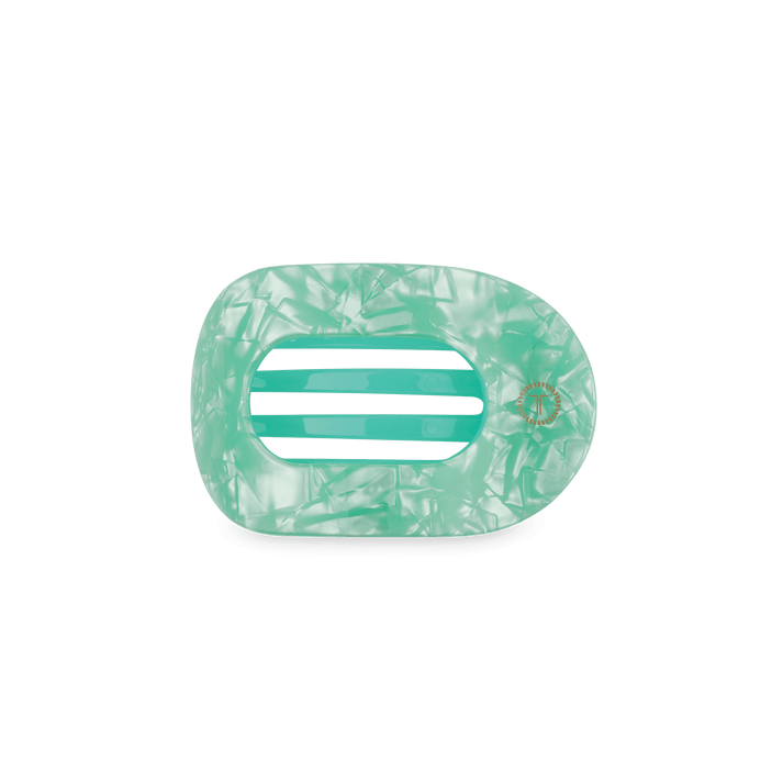 Teleties Small Flat Round Clip SPRING SPLASH