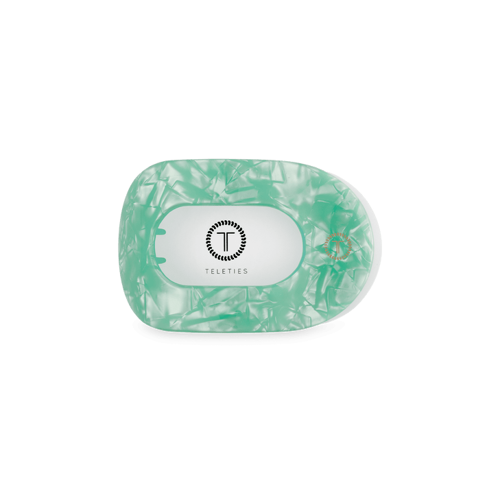 Teleties Small Flat Round Clip SPRING SPLASH