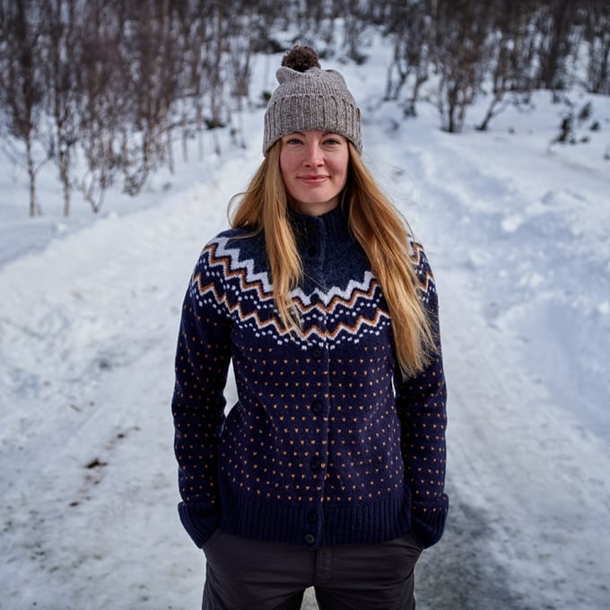 Fjallraven Ovik Pom Hat Beanie CHALK WHITE