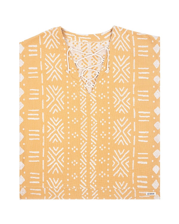 Sand Cloud Cover Up Adobe Mudcloth SUNFLOWER