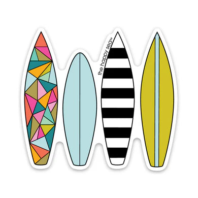 The Happy Sea 3" Surfboards Sticker
