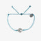 Pura Vida Silver Swell Charm Bracelet CRYSTAL BLUE