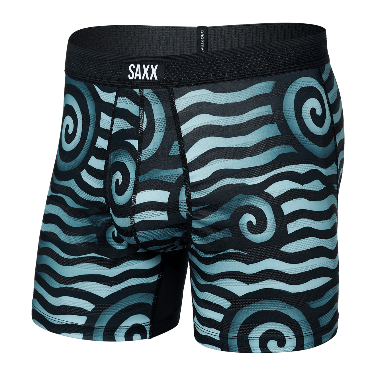 SAXX M Droptemp Boxer Cooling Mesh RIP TIDE STRIPE