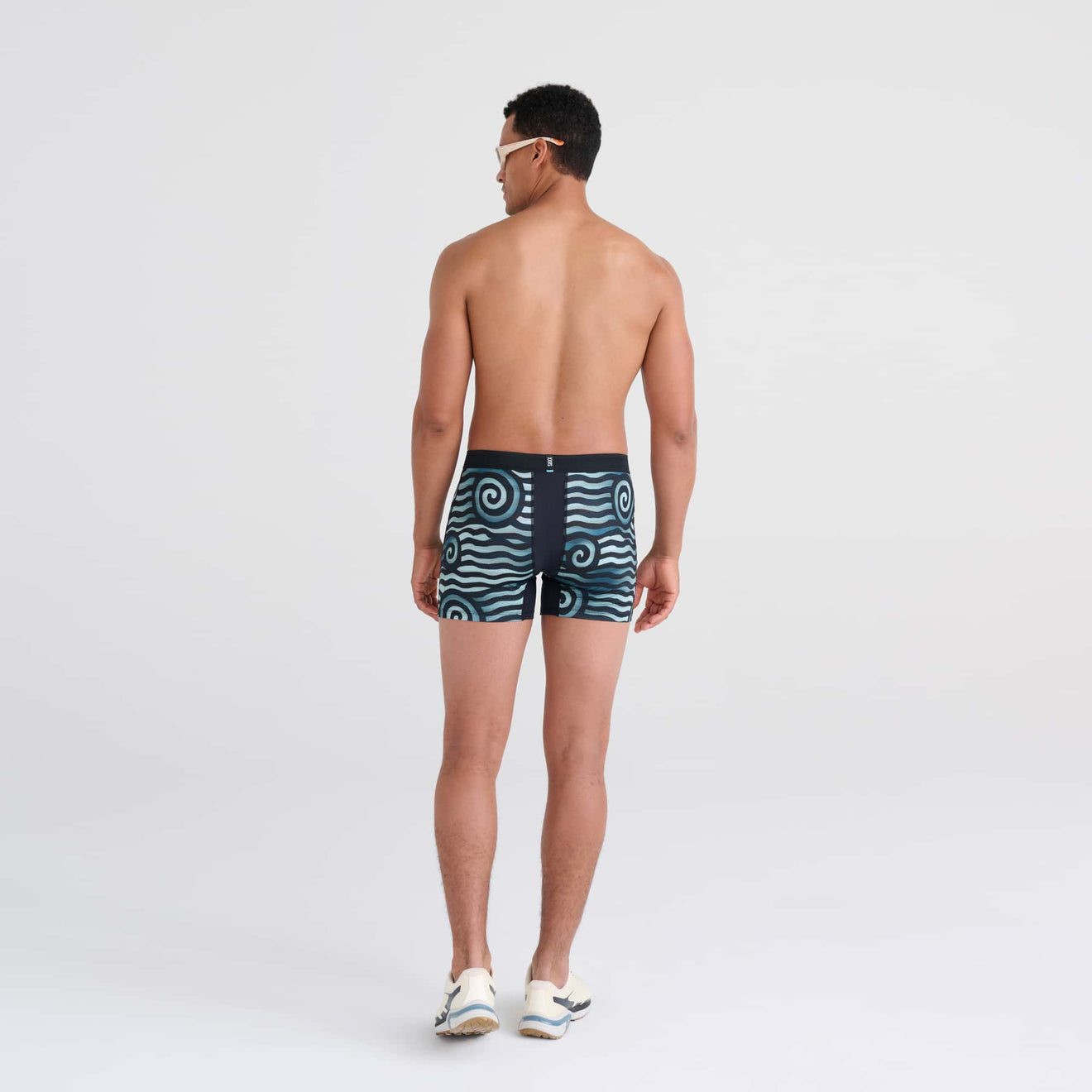 SAXX M Droptemp Boxer Cooling Mesh RIP TIDE STRIPE