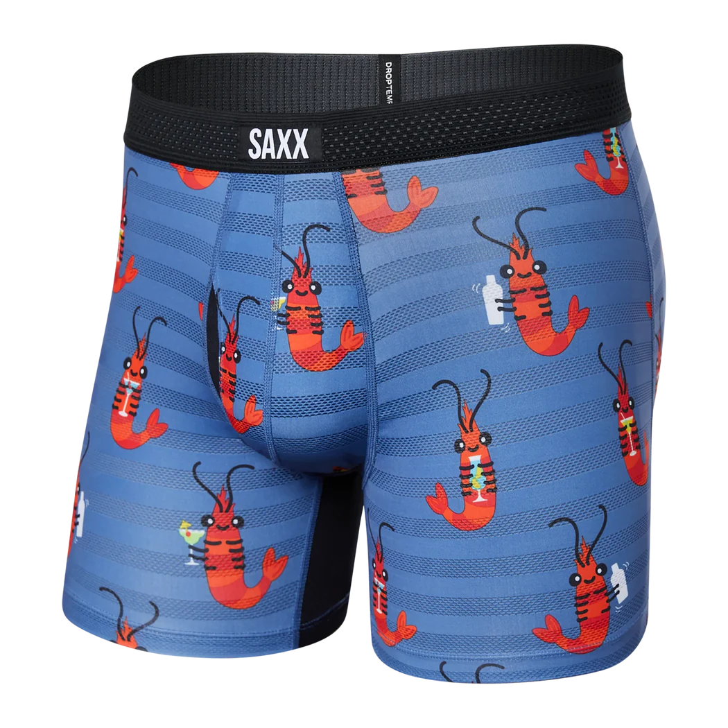 SAXX M Droptemp Boxer Cooling Mesh SHRIMP COCKTAIL