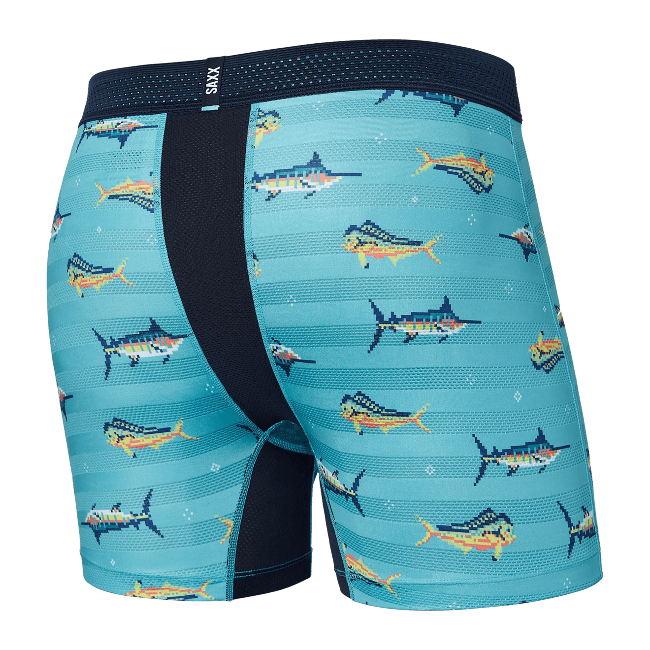 SAXX M Droptemp Boxer Cooling Mesh TROPHY CATCH TURQUOISE