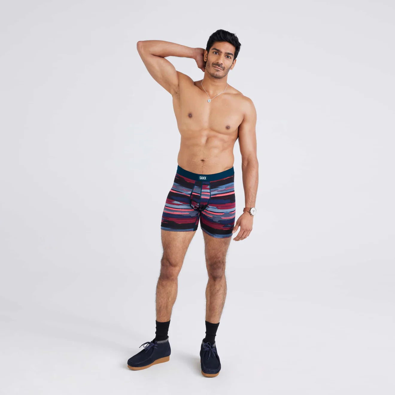 SAXX M Daytripper Boxer Brief ABSTRACT STRIPE MULTI