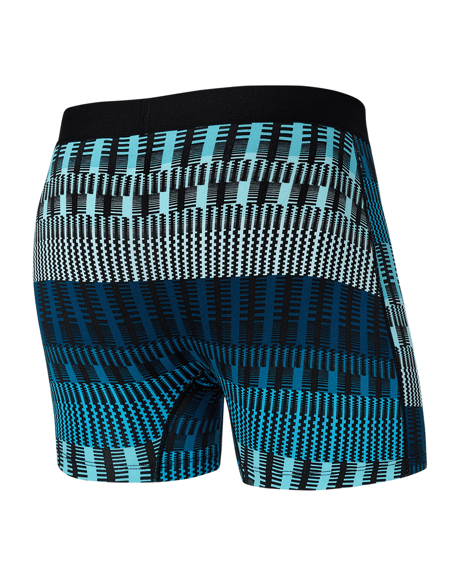 SAXX M Quest Boxer Brief FREQUENCY STRIPE-TEAL