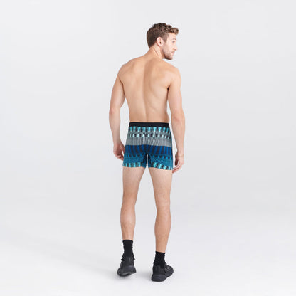 SAXX M Quest Boxer Brief FREQUENCY STRIPE-TEAL