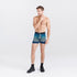 SAXX M Quest Boxer Brief FREQUENCY STRIPE-TEAL