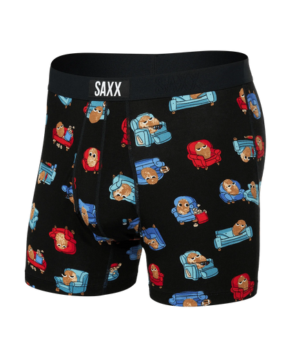 SAXX M Ultra Boxer Brief COUCH POTATO BLACK