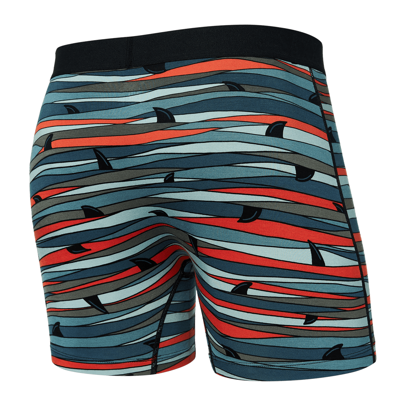 SAXX M Ultra Super Soft Boxer Brief FINS BLUE MULTI