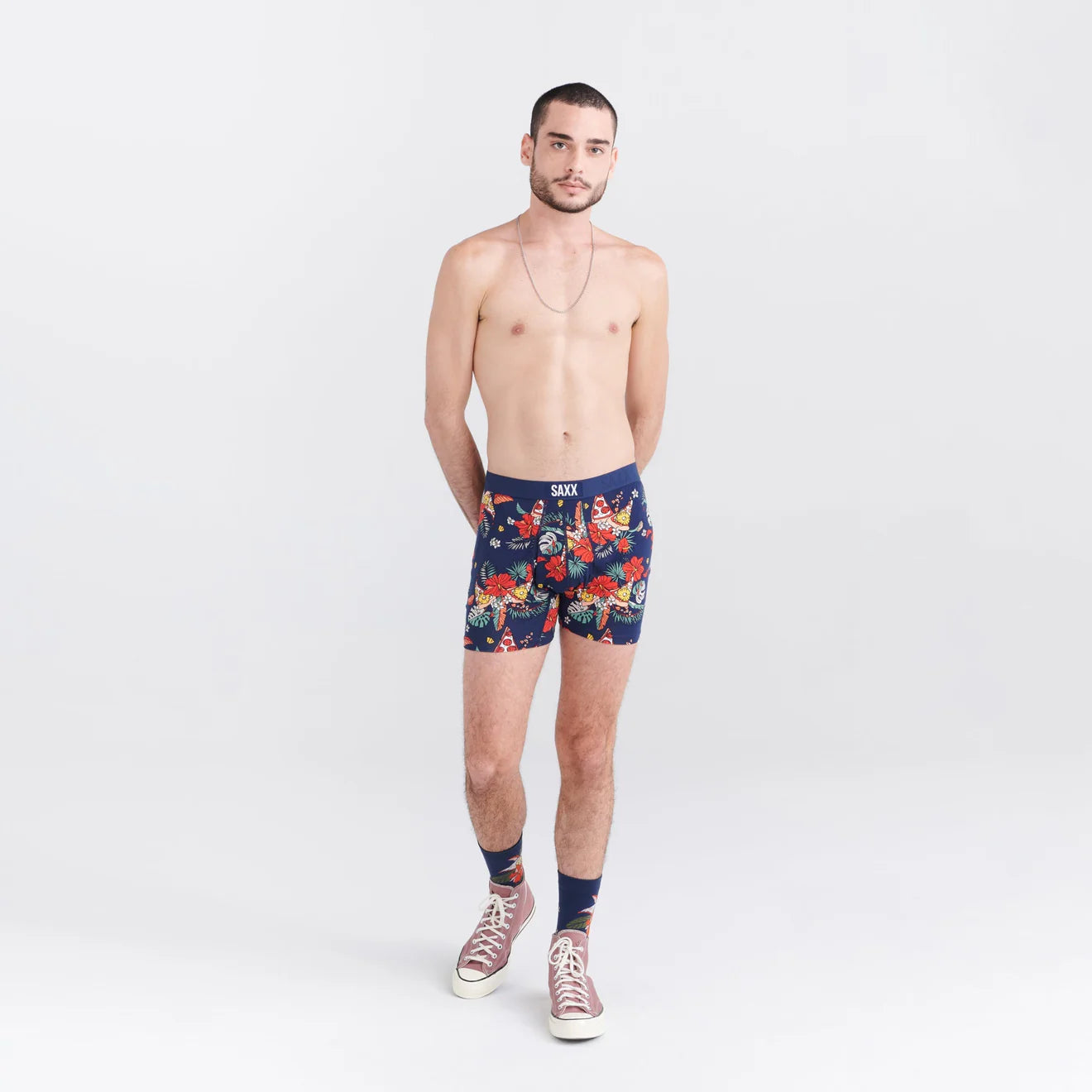 Saxx M Ultra Super Soft Boxer Brief HAWAIIAN PIZZA NAVY