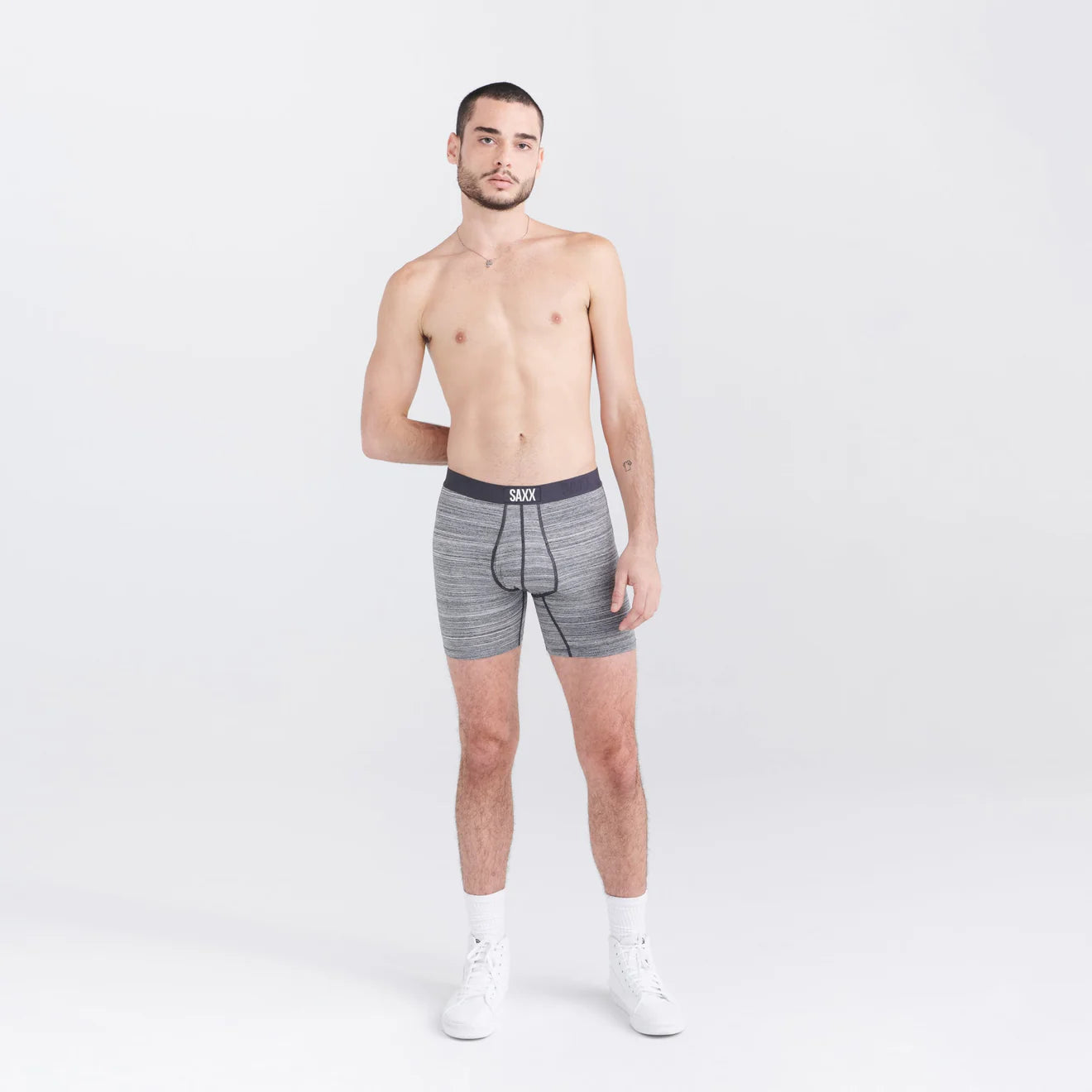 SAXX M Ultra Boxer Brief SPACE HEATHER GRAY