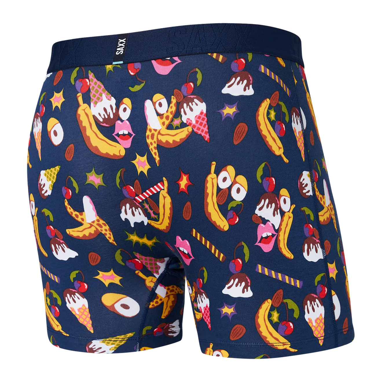 SAXX M Droptemp Boxer Cooling Mesh BANANA SPLIT NAVY