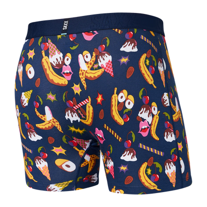 SAXX M Droptemp Boxer Cooling Mesh BANANA SPLIT NAVY