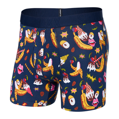 SAXX M Droptemp Boxer Cooling Mesh BANANA SPLIT NAVY