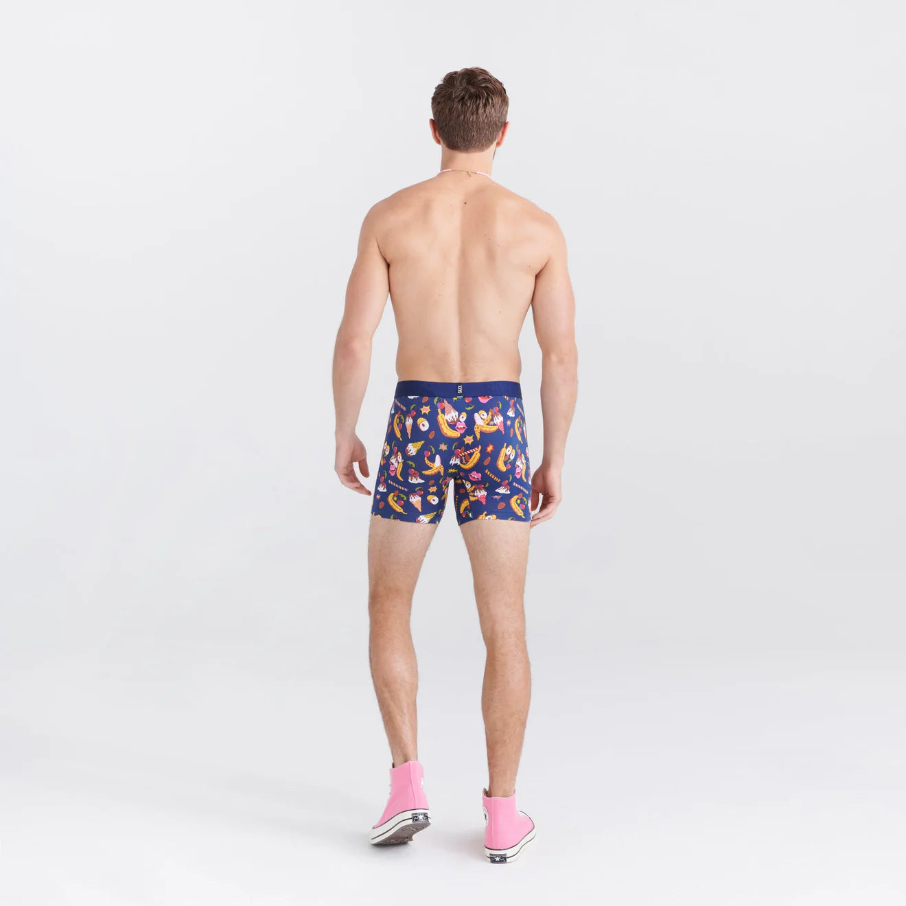 SAXX M Droptemp Boxer Cooling Mesh BANANA SPLIT NAVY