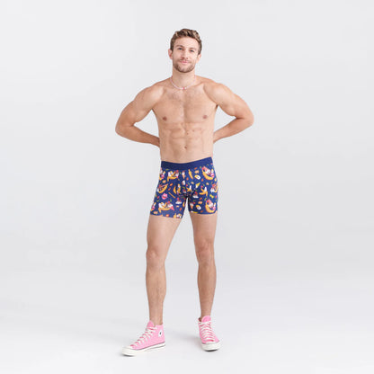 SAXX M Droptemp Boxer Cooling Mesh BANANA SPLIT NAVY