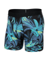 SAXX M Droptemp Cooling Cotton Boxer TROPICAL JUNGLE BLUE