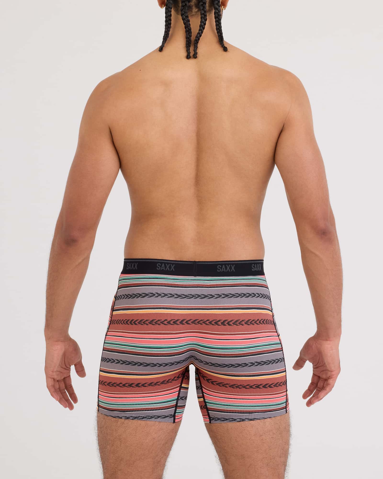 SAXX M Quest Boxer Brief GLOBETREKKER STRIPE MULTI
