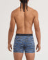 SAXX M Quest Quick Dry Mesh Boxer Brief HOLY MACKREL - WASHED INDIGO