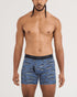 SAXX M Quest Quick Dry Mesh Boxer Brief HOLY MACKREL - WASHED INDIGO