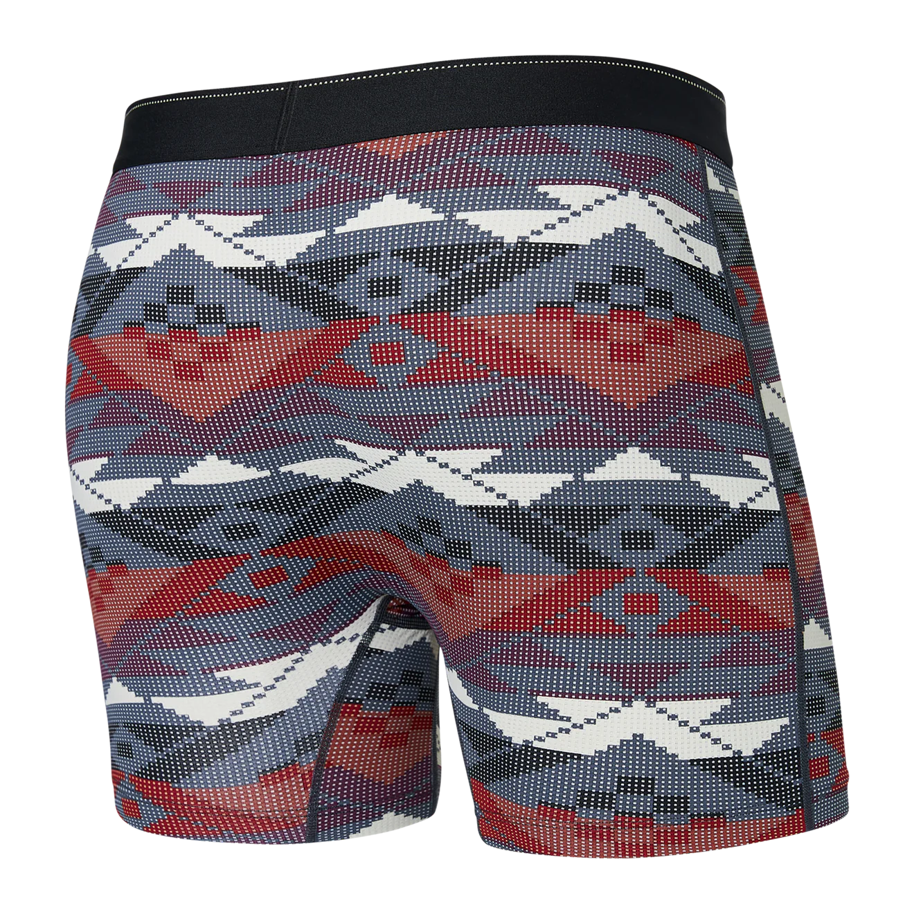SAXX M Quest Quick Dry Mesh Boxer Brief Fly GEO / NAVY