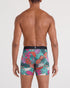 SAXX M DropTemp Boxer Cooling Cotton Boxer FRUITY PALM AQUA