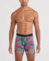 SAXX M DropTemp Boxer Cooling Cotton Boxer FRUITY PALM AQUA